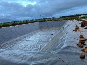 Bạt lót hồ chứa nước nuôi tôm cá HDPE ở Bình Thuận