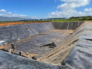 Bạt lót hồ chứa nước nuôi tôm cá HDPE ở Cà Mau