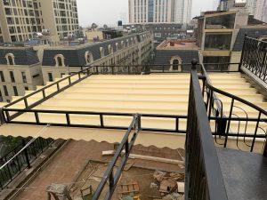 Mái xếp lượn sóng che nắng mưa quận Bình Tân