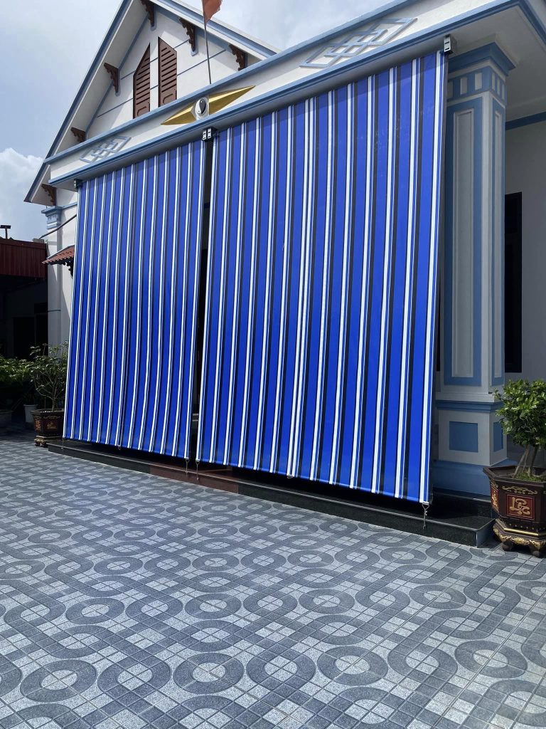 Bạt che nắng mưa mái thả tự cuốn ở quận Gò Vấp