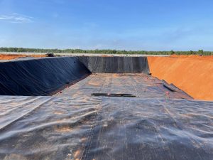 Bạt lót hồ chứa nước nuôi tôm cá HDPE ở Kiên Giang