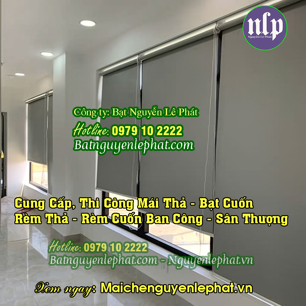 Mành che nắng tự cuốn ngoài trời trường học Kon Tum Mành che nắng tự cuốn ngoài trời trường học Kon Tum