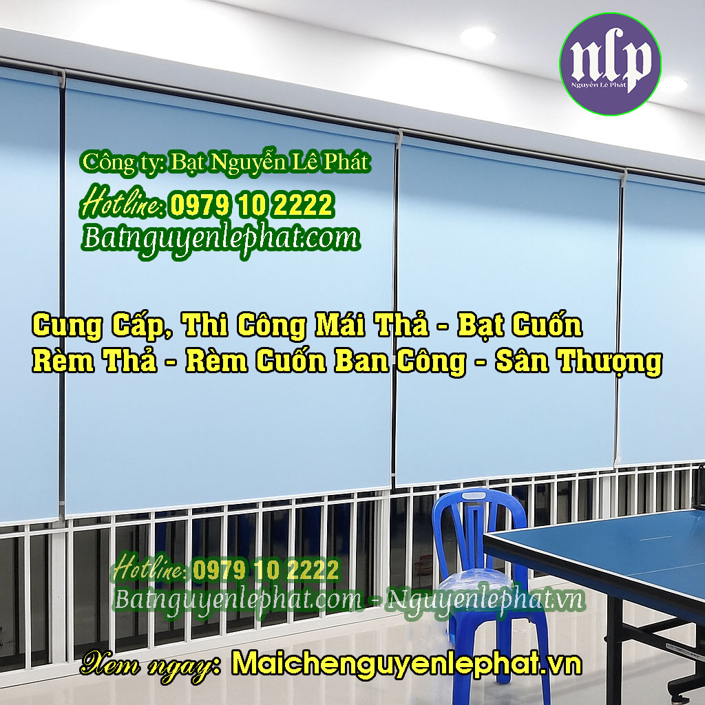 Mành che nắng tự cuốn ngoài trời trường học Đắck Lắk