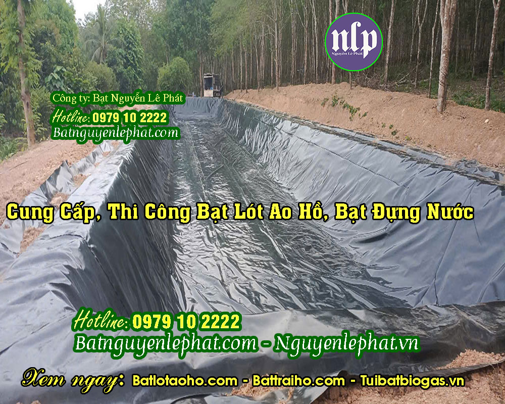 bạt nhựa HDPE trải ao hồ