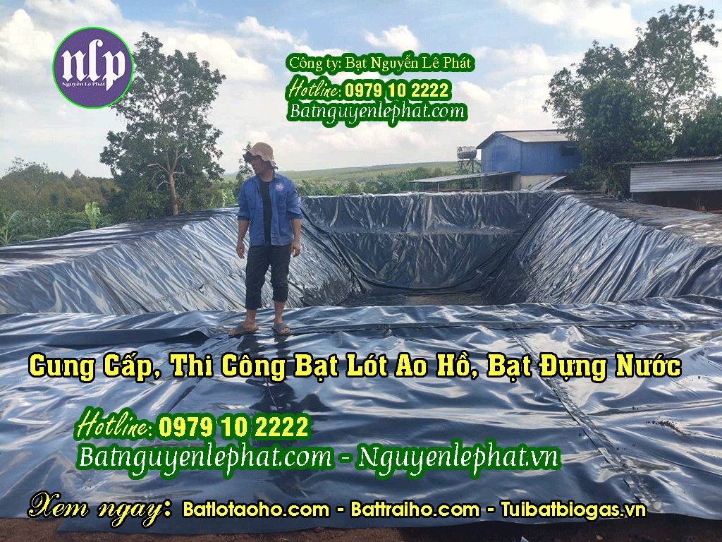 bạt HDPE lót hồ chứa nước công nghiệp