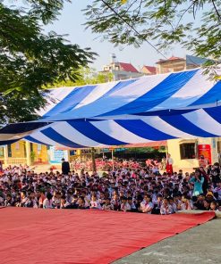 Dù che sân trường 2 mái che sự kiện ngoài trời