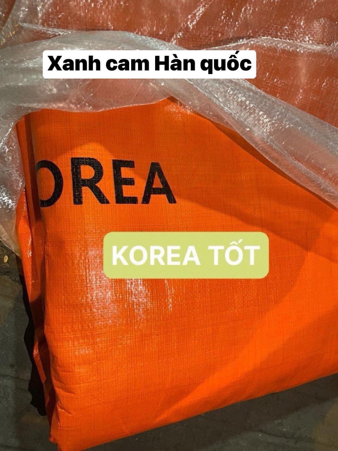 Bạt nhựa xanh cam Hàn Quốc ở Hà Tĩnh